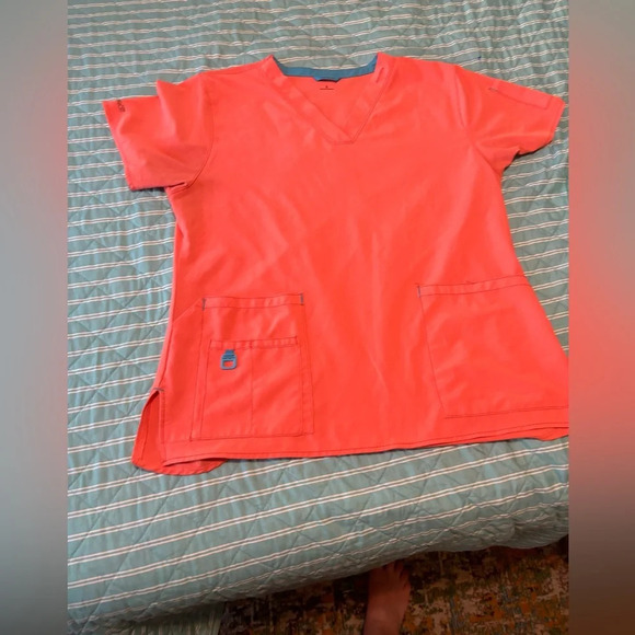 Carhartt Force Cross Flex V-Neck Scrub Top Large - Picture 1 of 10